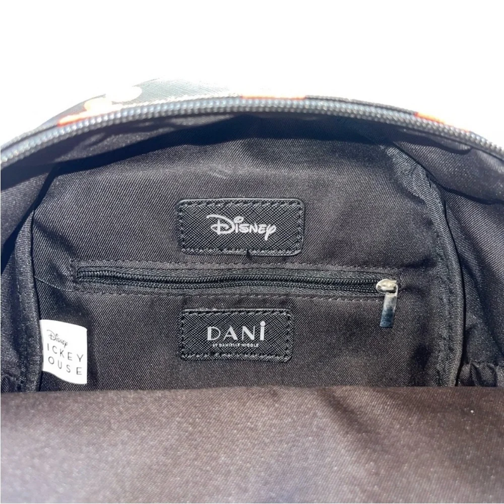 Red Mickey Mouse on Black with Cream Mini Backpack Dani by Danielle Nicole.